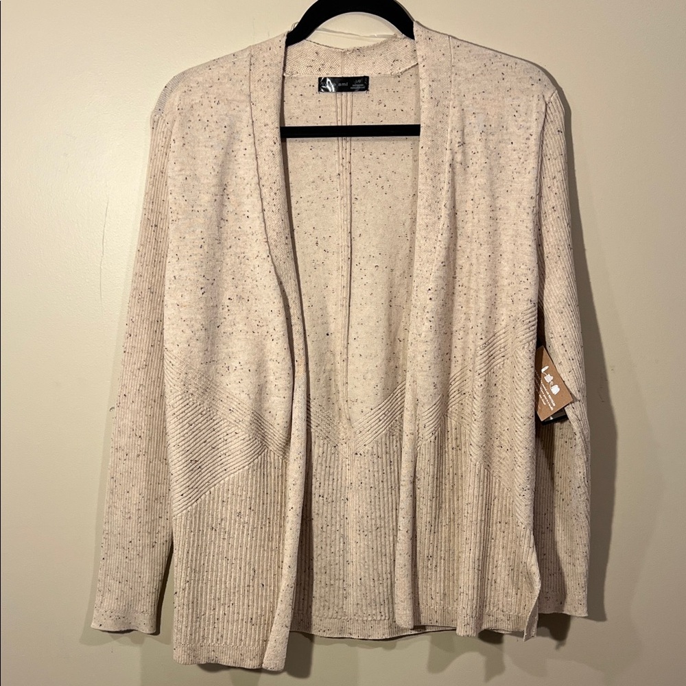 Verve Ami Speckled Cream Cardigan